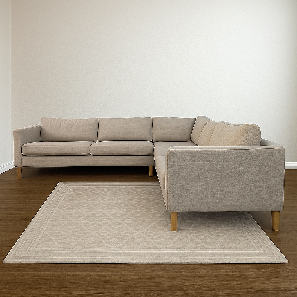 Light Beige Ikea Karlstad Corner Sectional