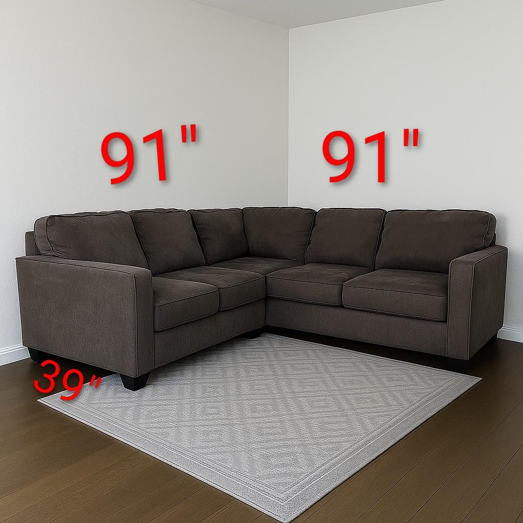 Black L Shaped Sectional Sofa