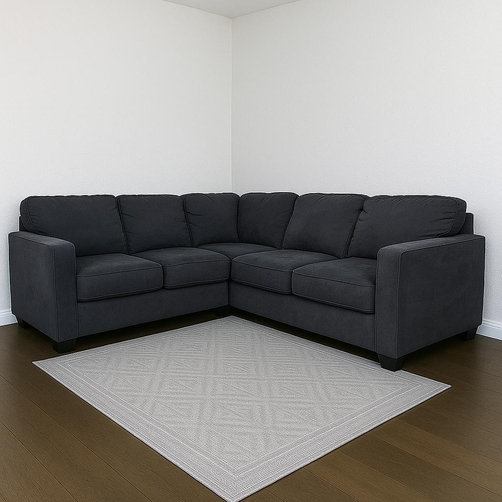 Black L Shaped Sectional Sofa