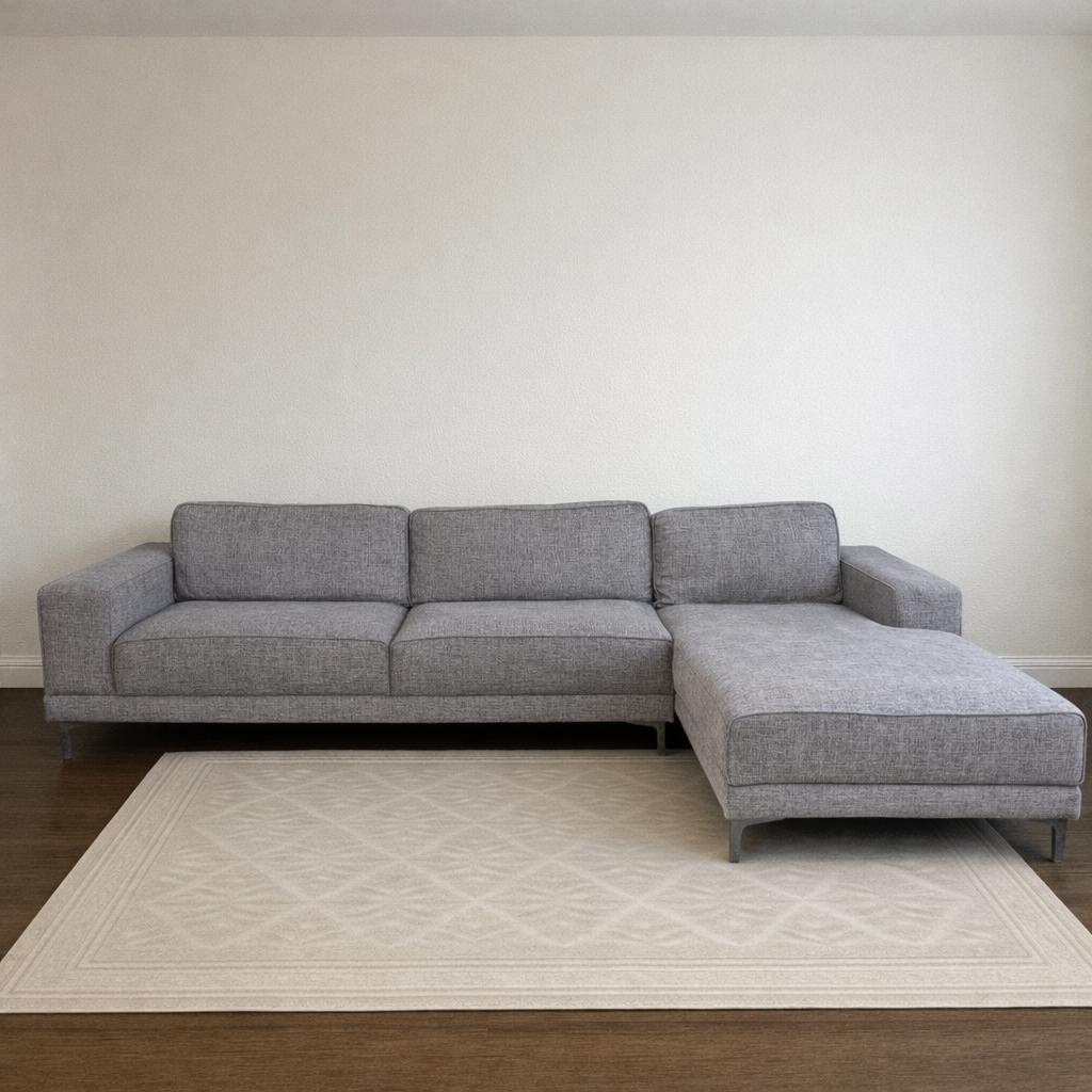 Gray Corner Sectional - Excellent Condition
