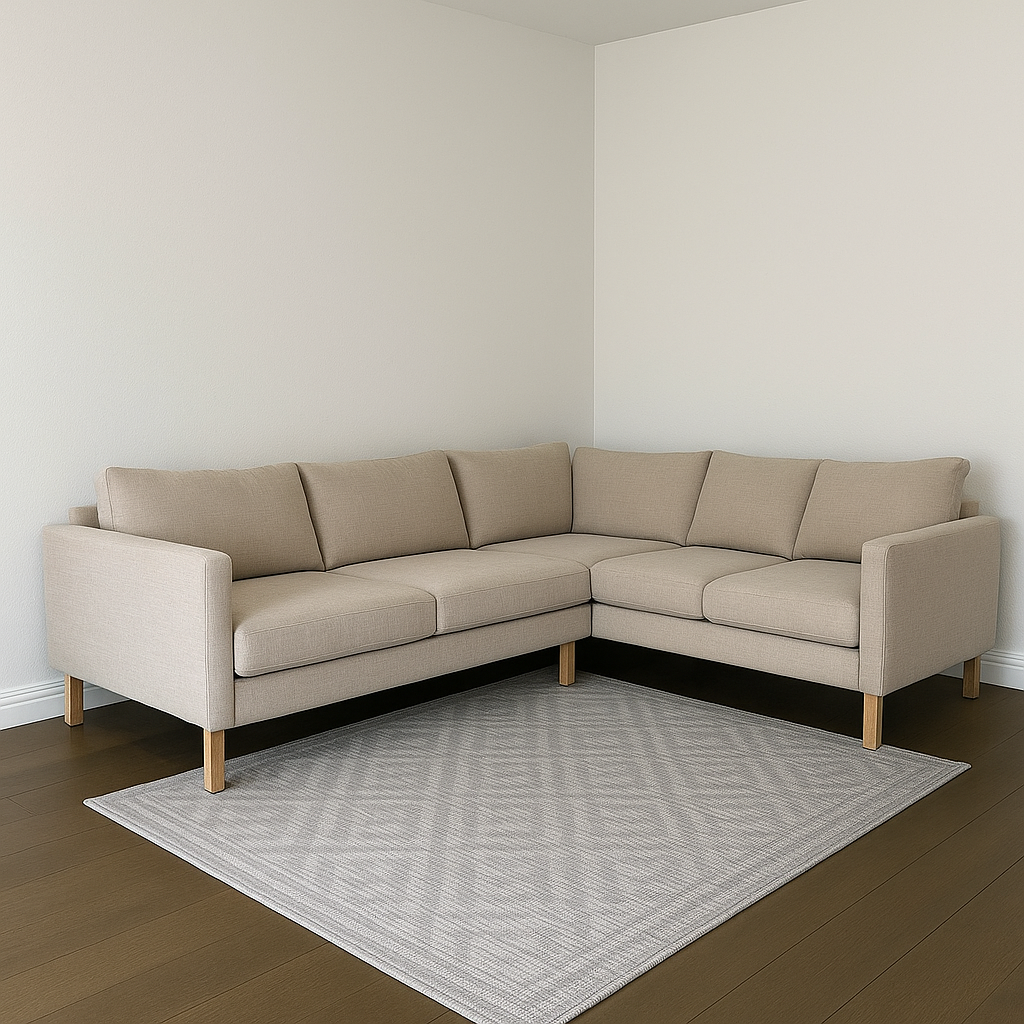 Light Beige Ikea Karlstad Corner Sectional