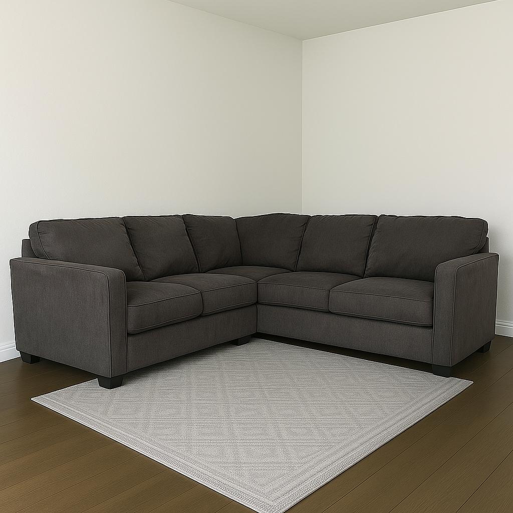 Black L Shaped Sectional Sofa