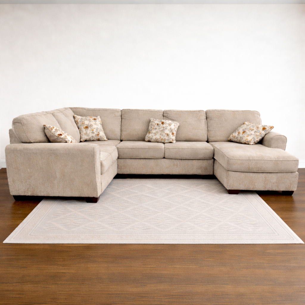 Light Taupe Ashley Patola Park 4-Piece Sectional