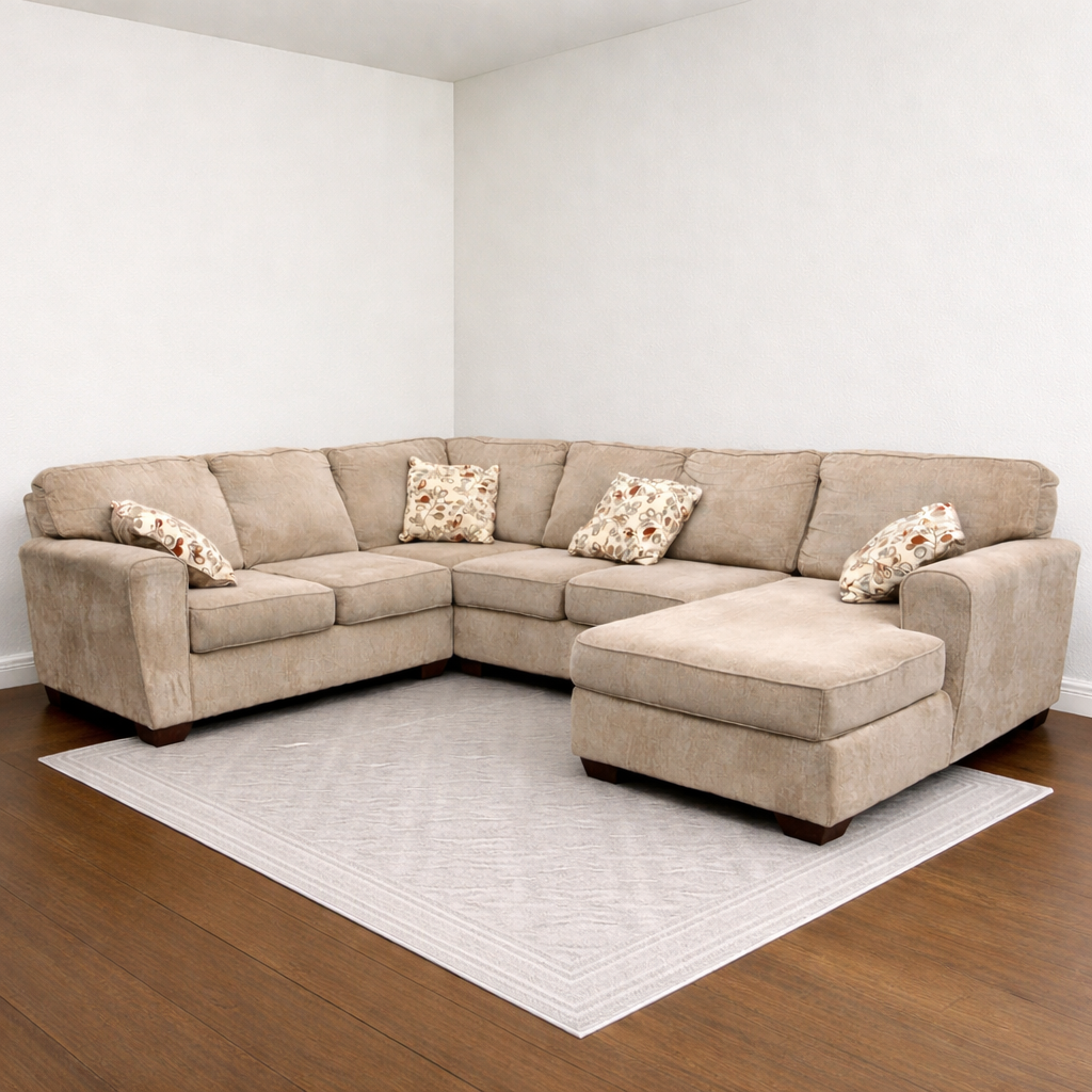Light Taupe Ashley Patola Park 4-Piece Sectional
