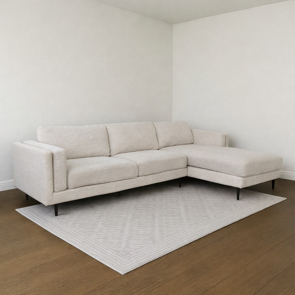 Living Spaces Light Gray Sectional